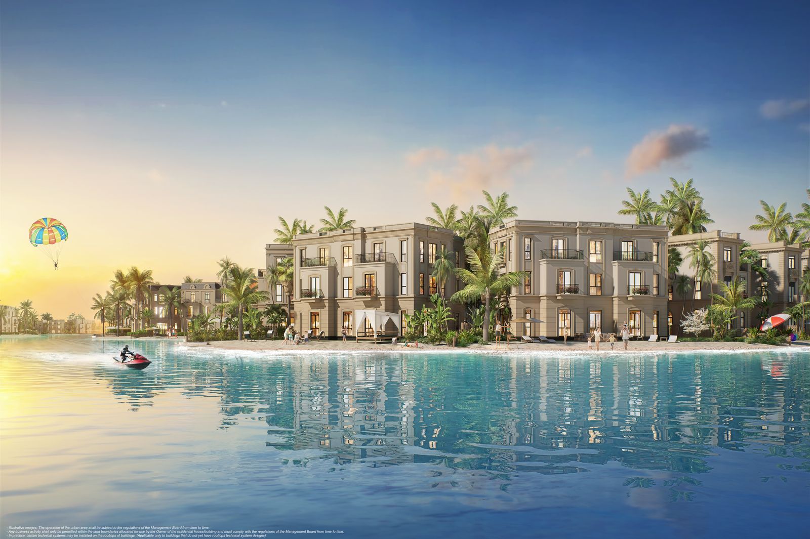 Villa ven biển hồ Paradise Lagoon — biển hồ nước mặn lớn nhất thế giới tại Vinhomes Green Paradise Cần Giờ